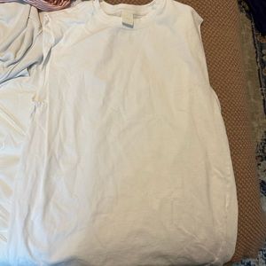 white business casual loose tank top